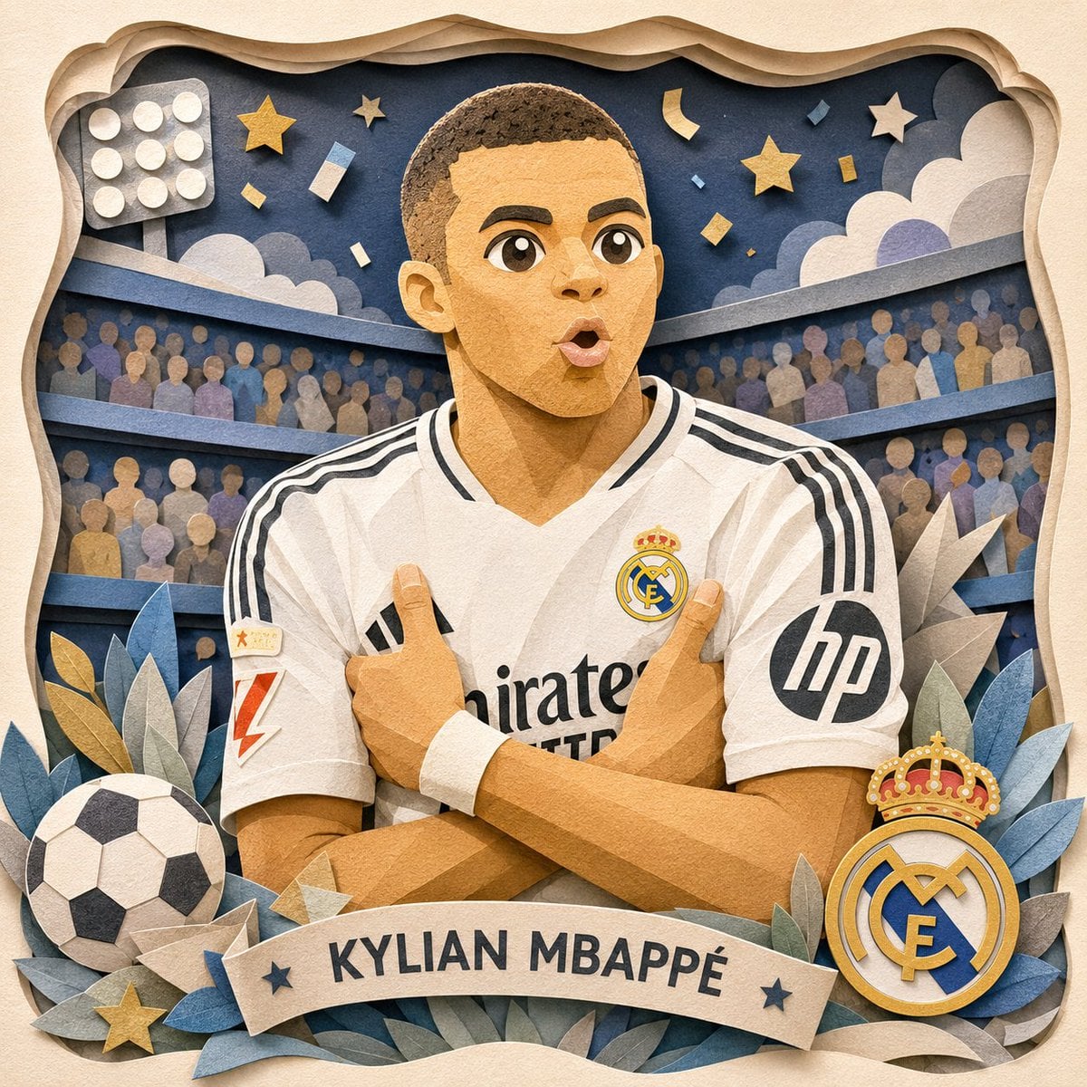 Transform the uploaded image into a premium handcrafted layered papercut artwork