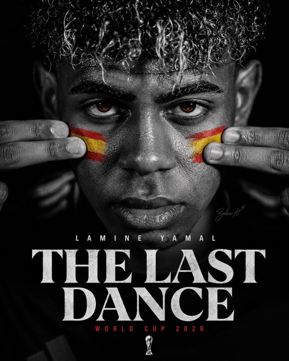 Ultra-realistic FIFA World Cup 2026 poster, dramatic black-and-white cinematic p