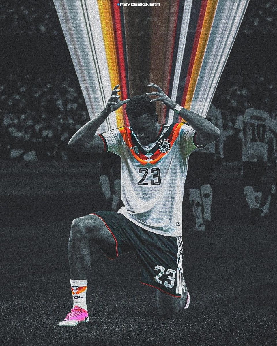Ultra-stylized football poster, dark cinematic sports artwork, selective color e