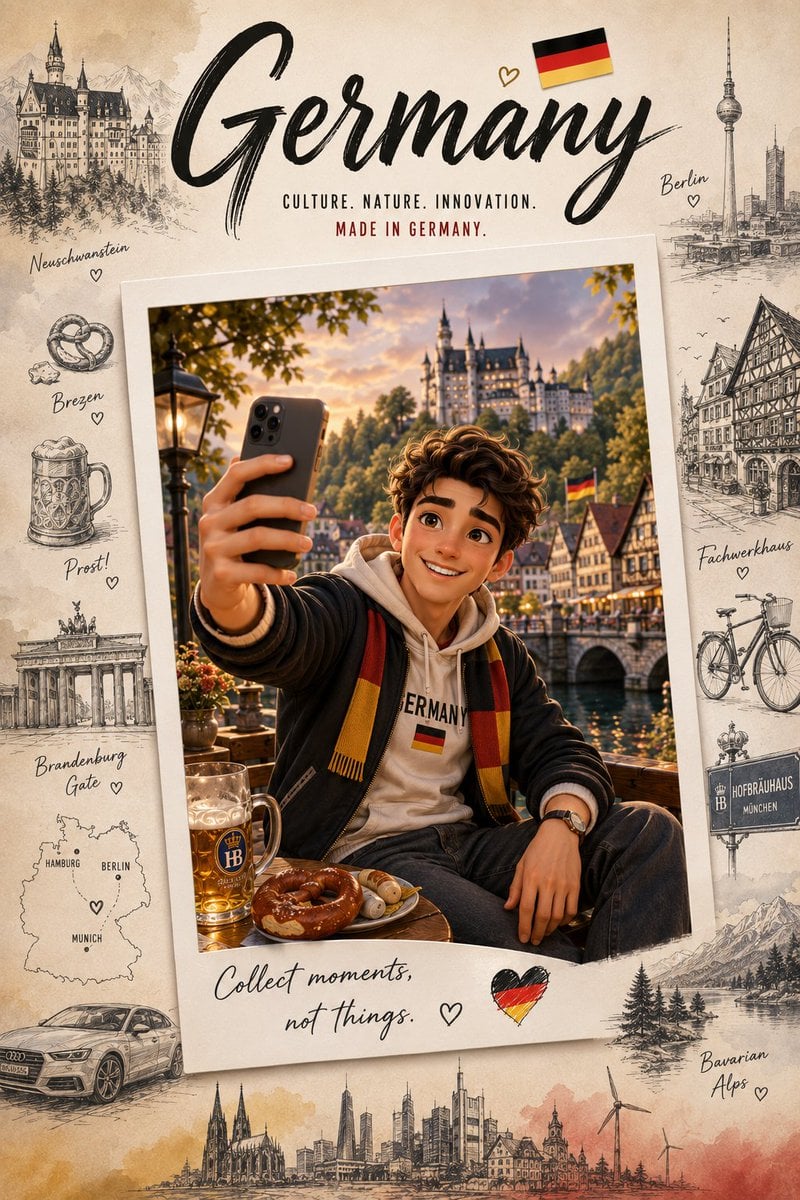 Create a premium collectible travel poster in a cute stylized 3D cartoon/Pixar-i