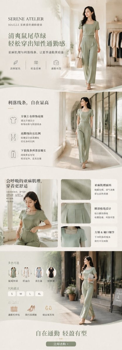 先生成一张“完整长详情页总稿”，而不是 4 张独立海报。

框架参考，可替换字段：
[品牌名]
[产品名]
[产品类型]
[风格方向]
[主色调]
[目标场景]