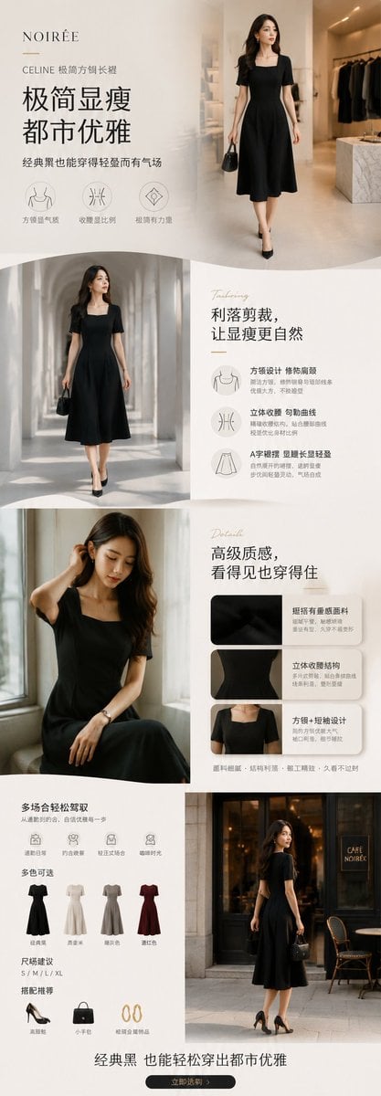 先生成一张“完整长详情页总稿”，而不是 4 张独立海报。

框架参考，可替换字段：
[品牌名]
[产品名]
[产品类型]
[风格方向]
[主色调]
[目标场景]
