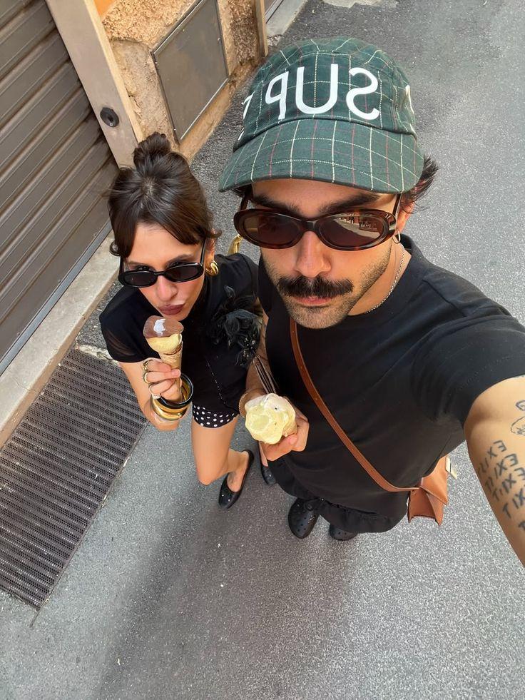 Turn this real-life selfie into a playful hand-drawn cartoon illustration, cute 