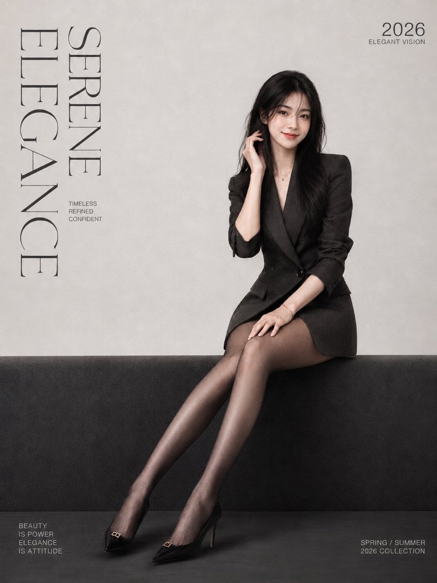 把一张[老师生活照]

拉进极简时尚杂志里

黑色西装，冷淡排版

再加一点不太好接近的眼神