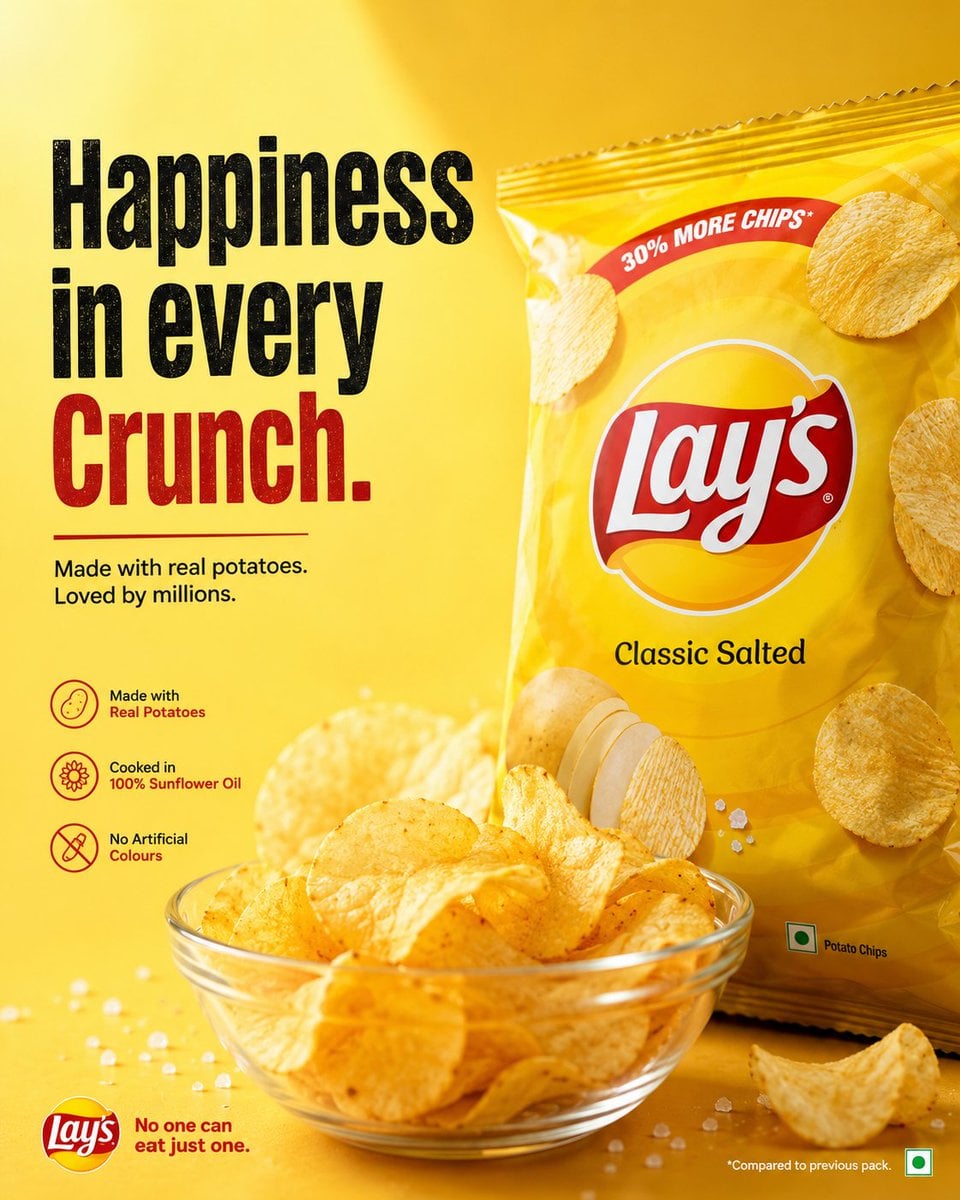 Create a collection of four premium commercial advertisements in the style of aw