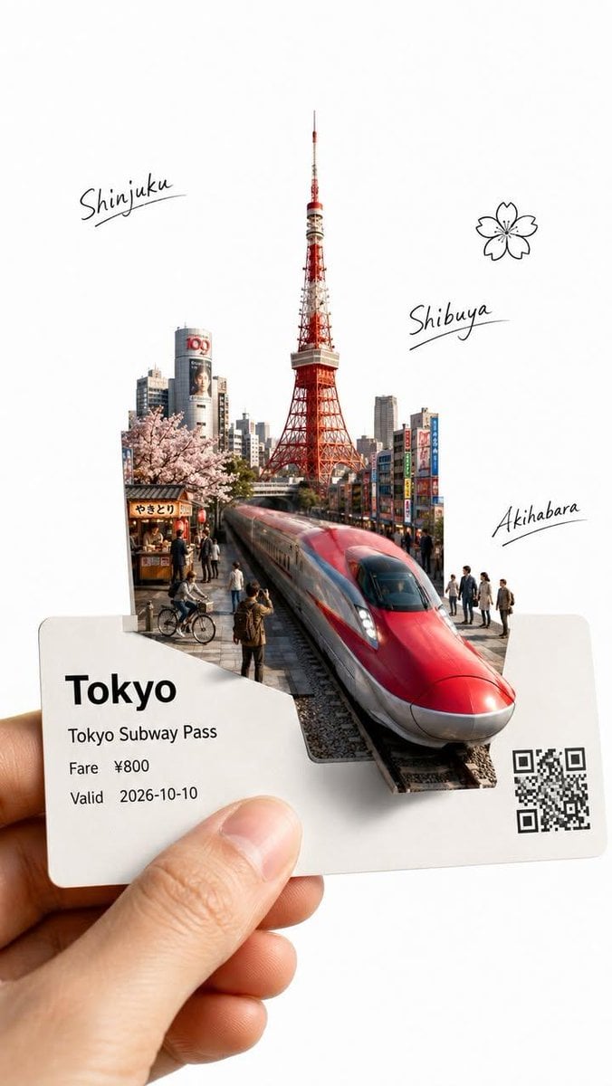 Create a highly detailed, premium travel-art illustration featuring a hand holdi