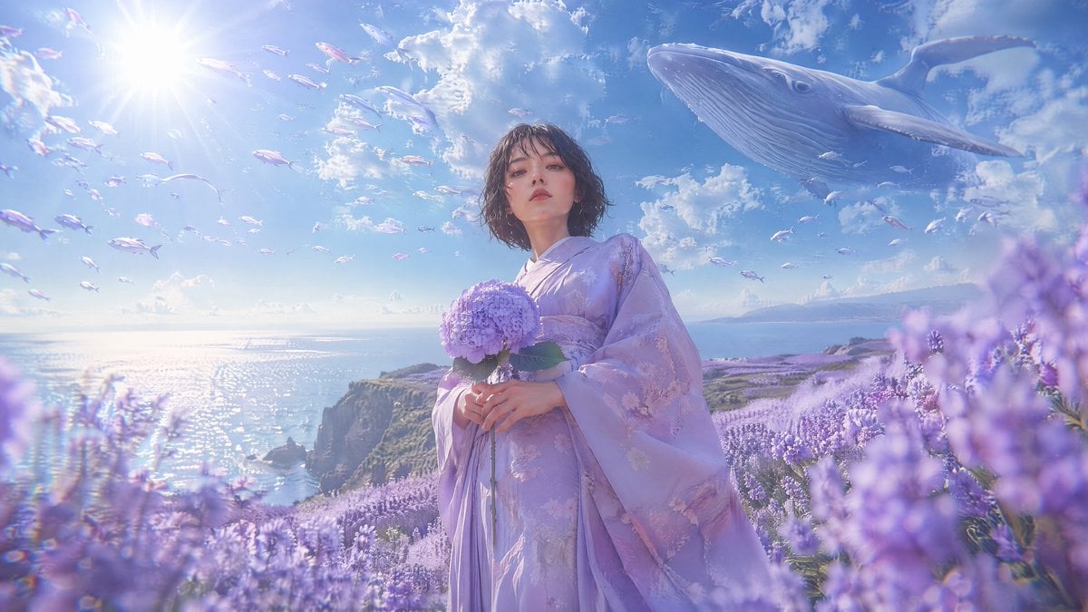 A professional photograph captured from an extreme low-angle shot, reimagined in