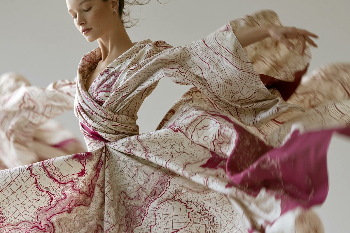 A high-fashion editorial portrait of a [Subject] wearing avant-garde garments cr