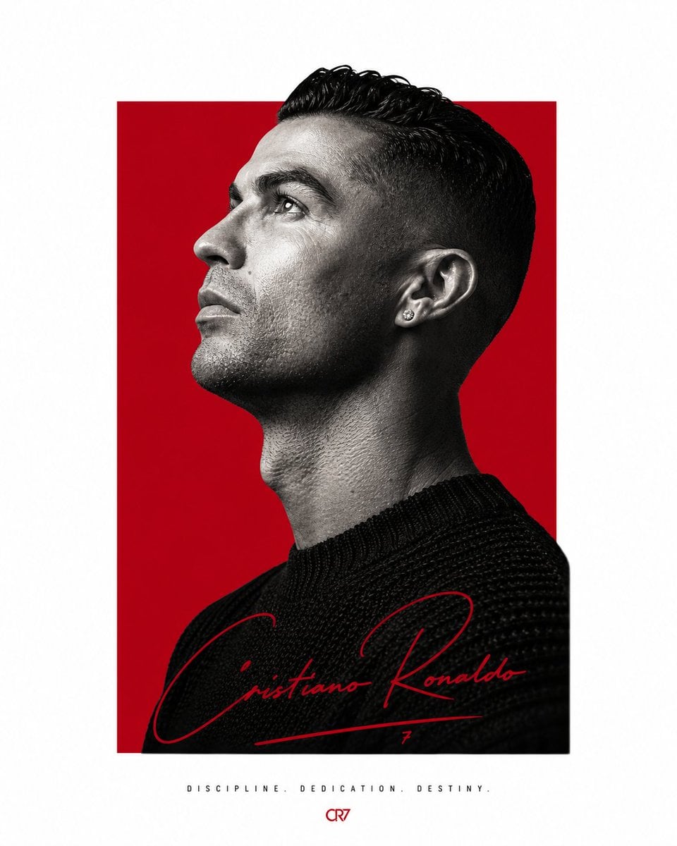 Minimalist editorial portrait poster design featuring a confident male athlete s