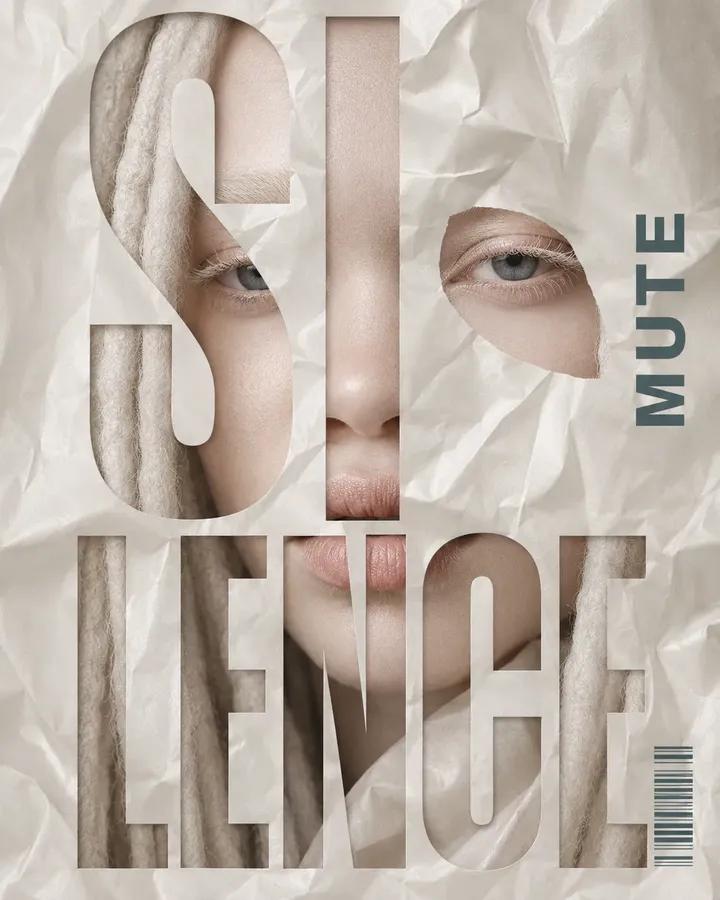 Vertical editorial poster portrait of [Character] with [Hair], face tightly fram