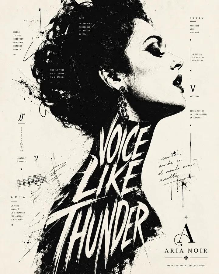 High-contrast black and white typographic portrait poster of [Human], shown in s
