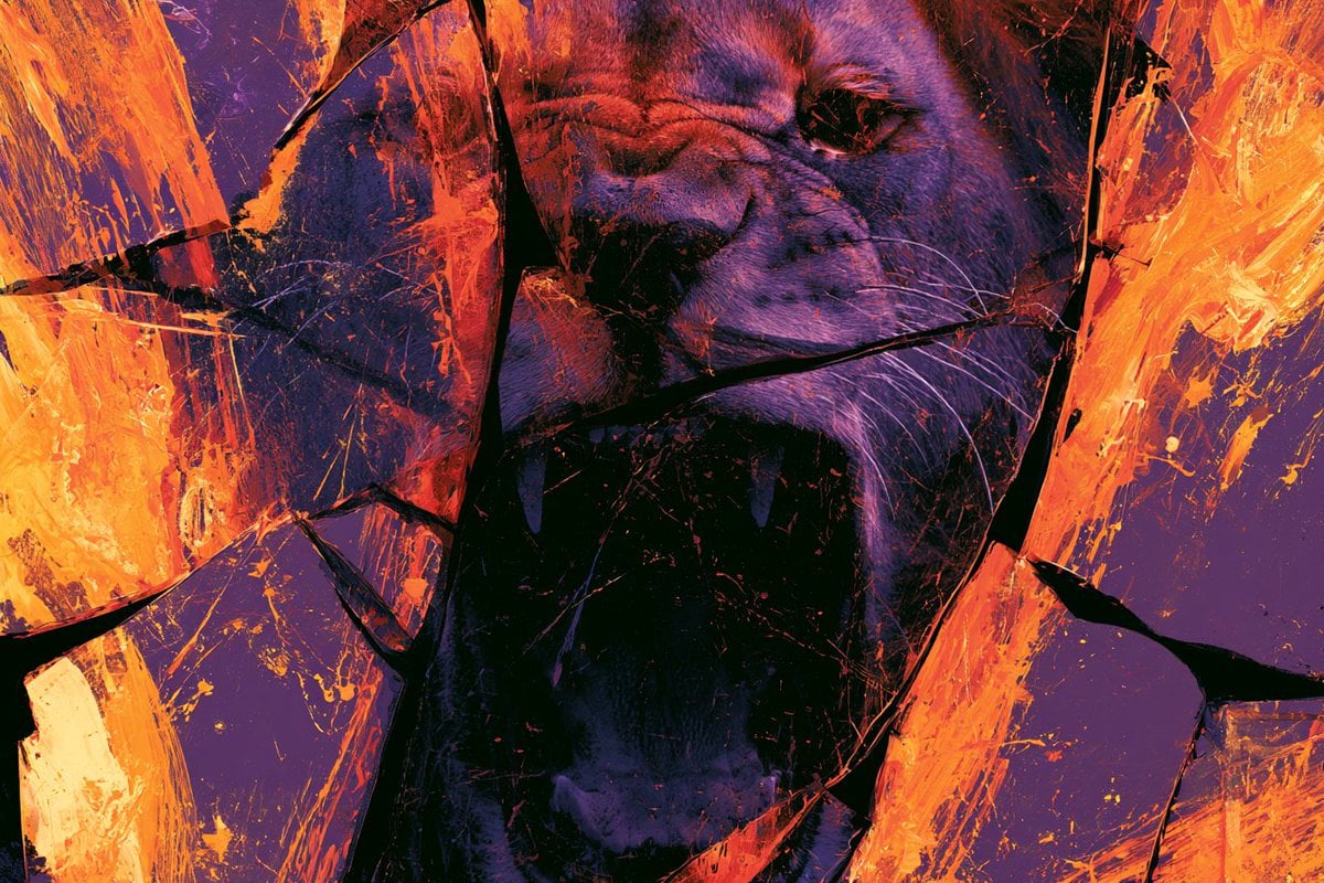 A Shattered Mirror of Abstract Expressionism reflecting [Subject], with a Broken