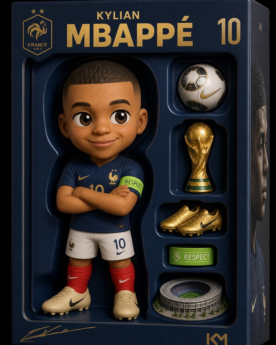 Create a stylized collectible toy package featuring [Character Name].

Packaging