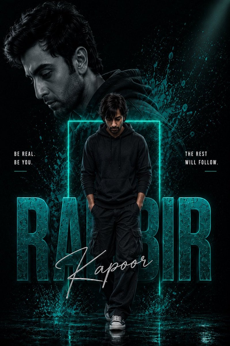 Create a premium cinematic Instagram poster featuring [Celebrity Name] in a bold