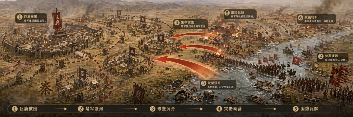 生成一张【[战役名称]可视化长卷】，单张完整图片，不要拼图，不要多宫格，不要分栏，横版 3:1。

战役主题：【[战役主题]】
标题：【[战役名称]】
副标题：
