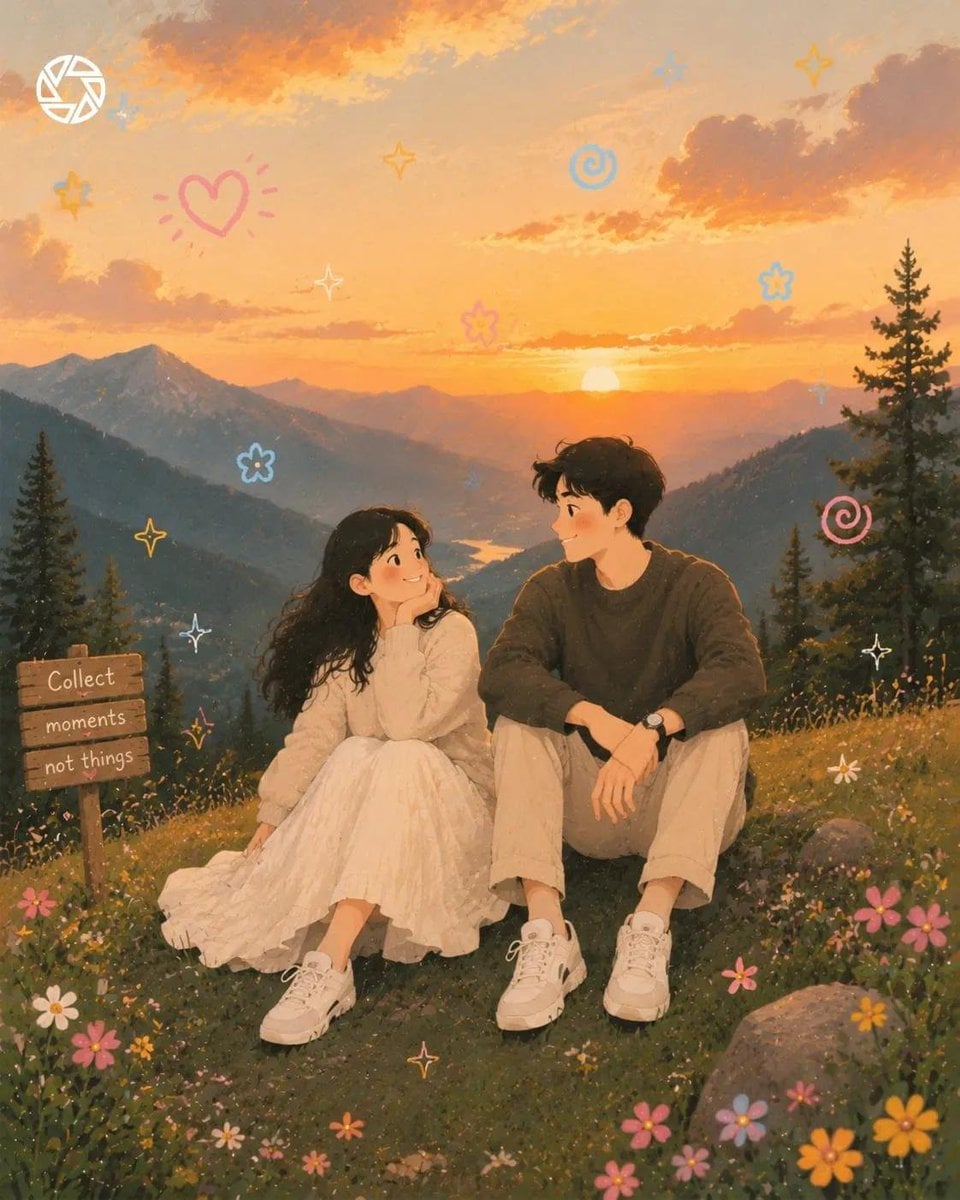 Transform the reference into a dreamy, whimsical, pastel-toned illustrated scene