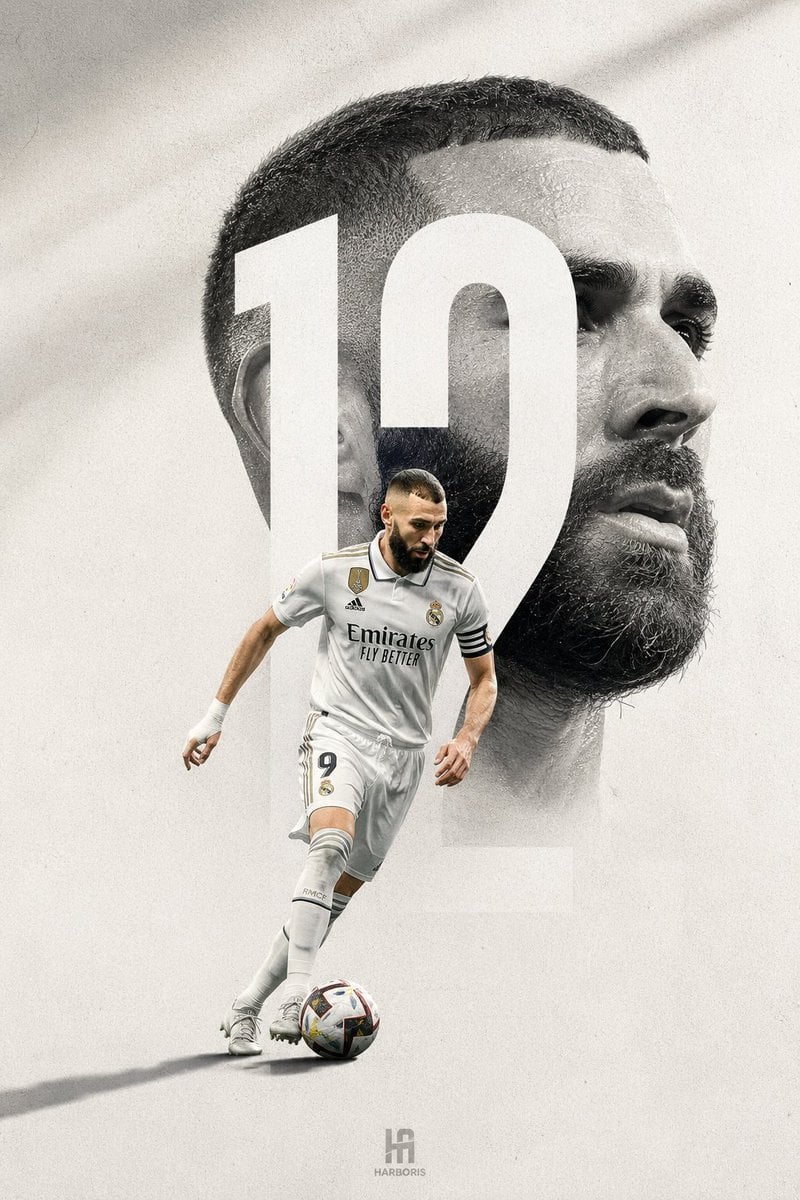 A premium minimalist football editorial poster featuring a professional male foo