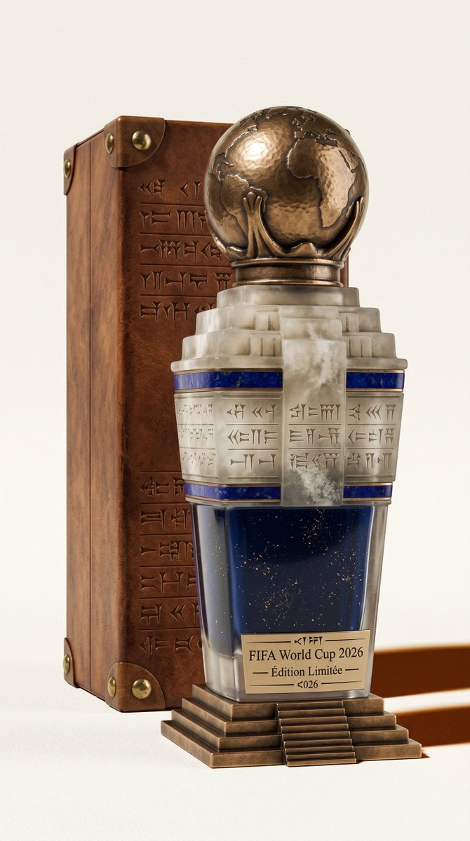 A highly detailed, photorealistic product render of a FIFA 2026 World Cup commem