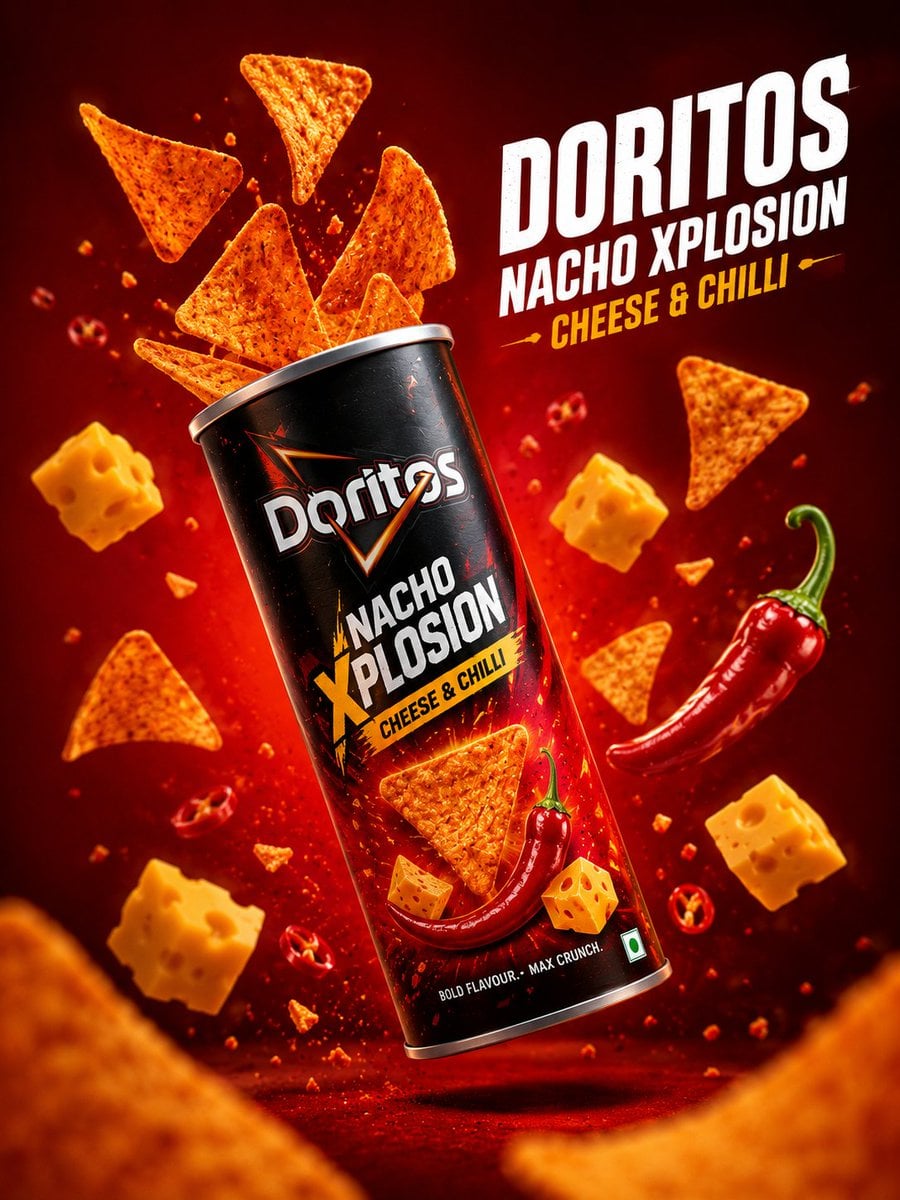 Create a premium commercial product advertisement featuring a floating can of Pr