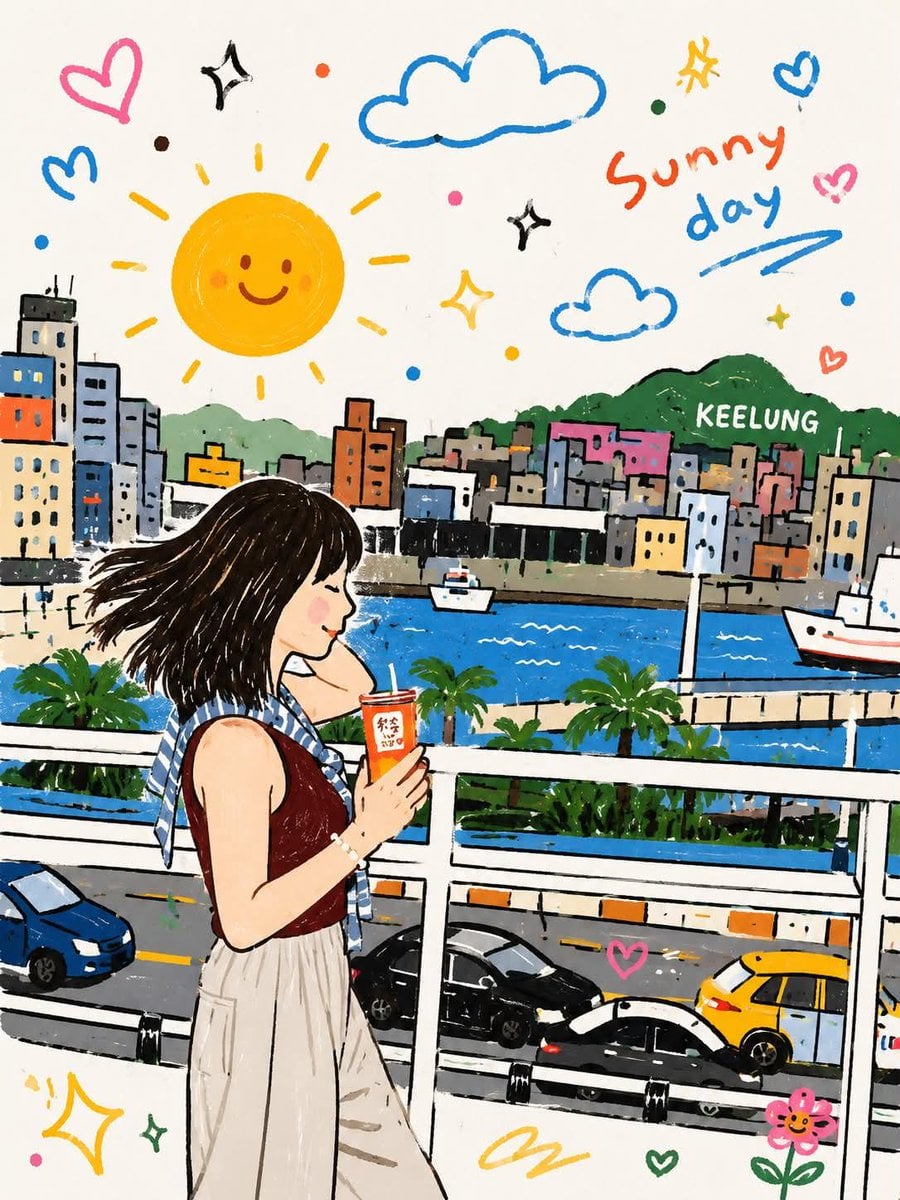 Reconstruct this image as a single flat illustration infused with playful, child
