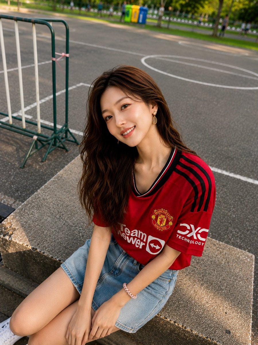 Prompt 1: Ultra-realistic lifestyle portrait of a beautiful young Asian woman si