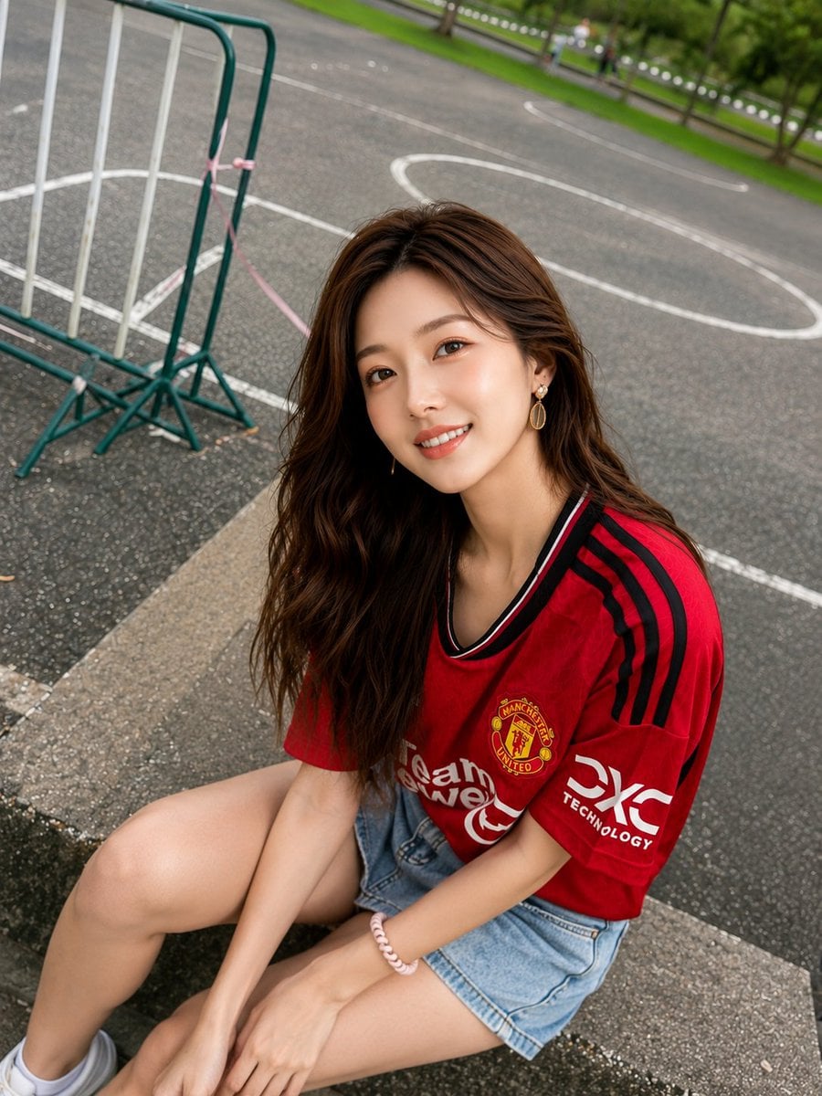 Prompt 1: Ultra-realistic lifestyle portrait of a beautiful young Asian woman si
