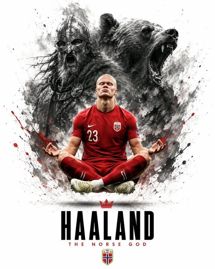 Create an epic sports poster featuring a legendary football player standing powe