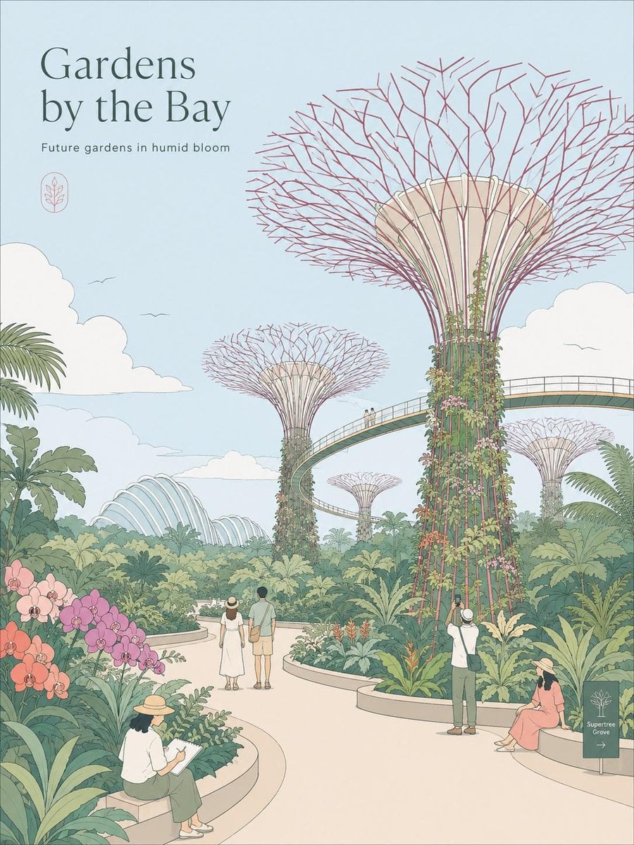 Create a minimalist vintage travel poster illustration of [City Destination], in
