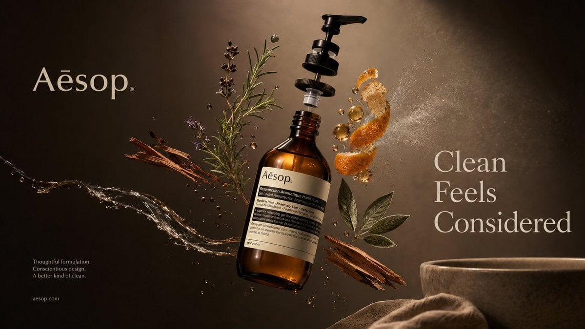 Create a premium advertising poster for [Brand] featuring [Product].

Build the 