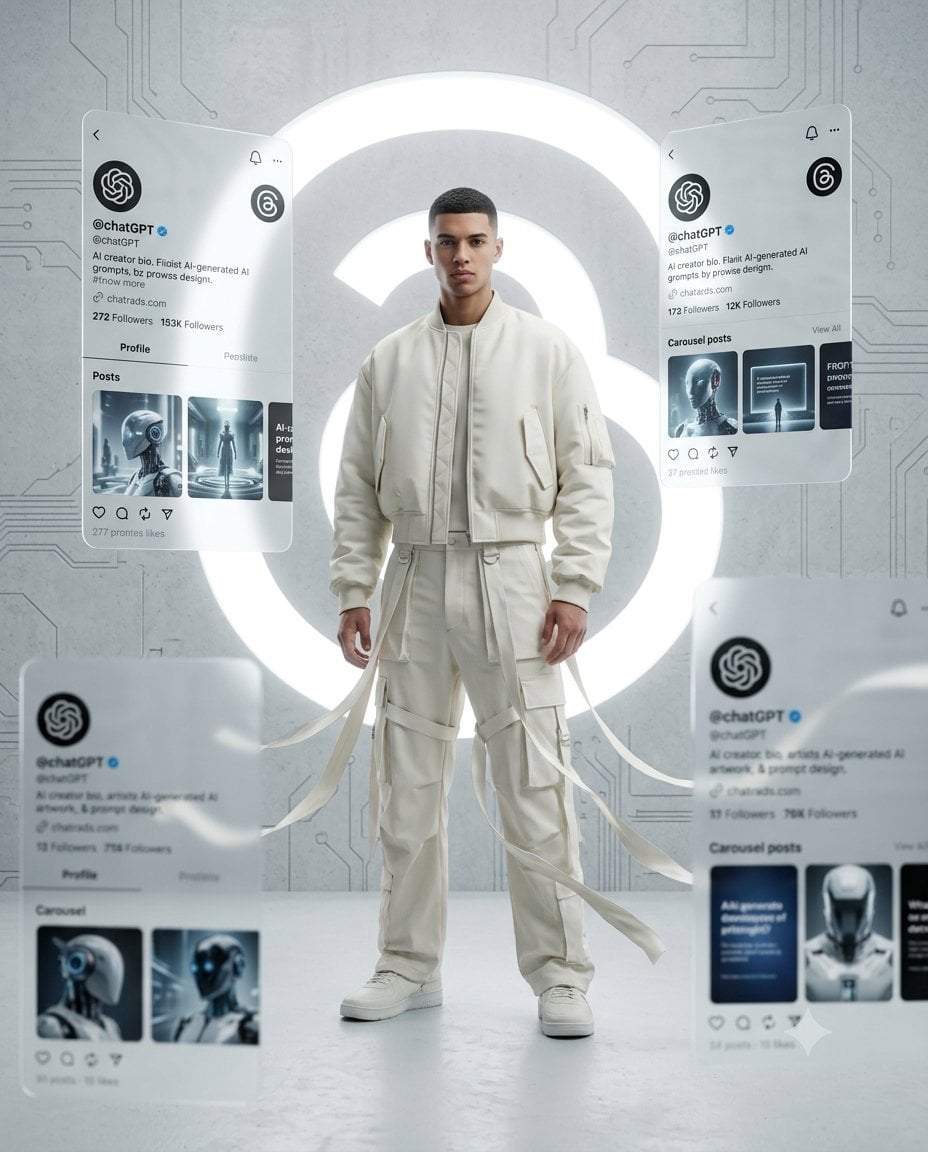 Ultra-cinematic editorial digital artwork in a clean white monochrome aesthetic 