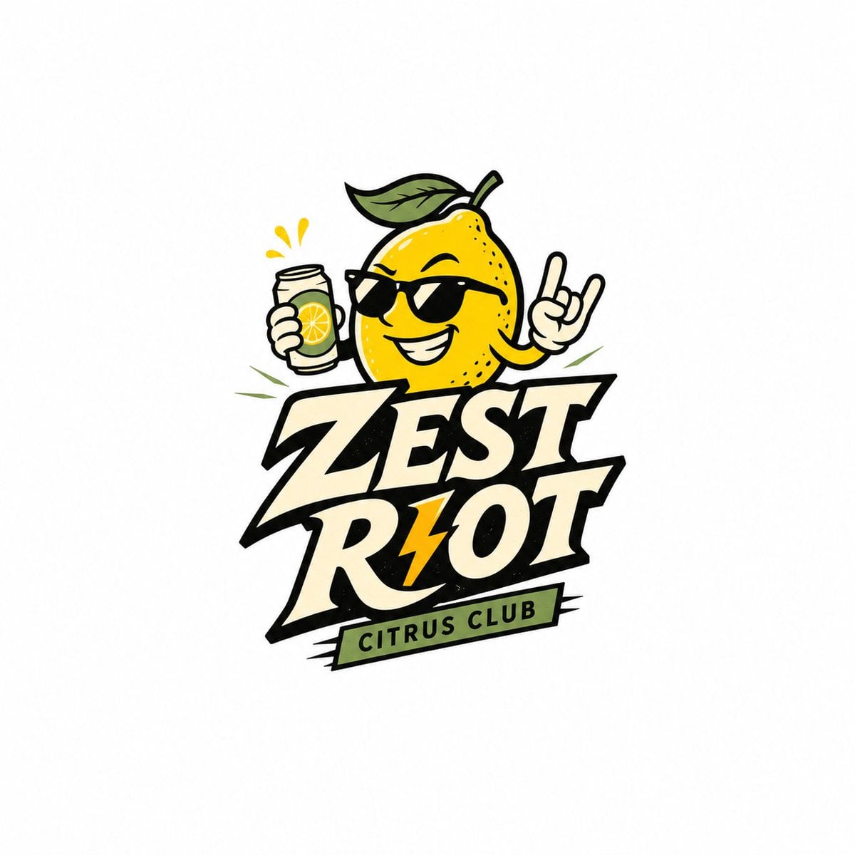 Create a pure English indie retro mascot wordmark logo.

Brand name: [Brand Name