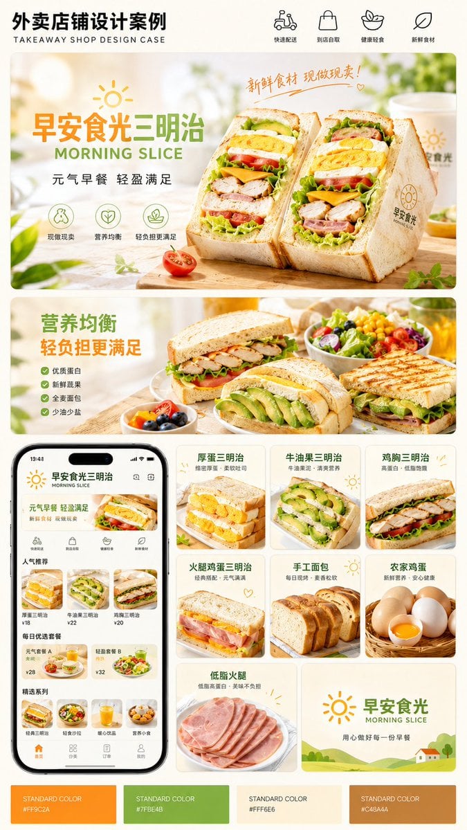 店铺品类：[店铺品类]
品牌名：[品牌名]
英文名：[英文名]
主打产品：[主打产品]
核心卖点：[核心卖点]
主色调：[主色调]
辅助色：[辅助色]
风格方向