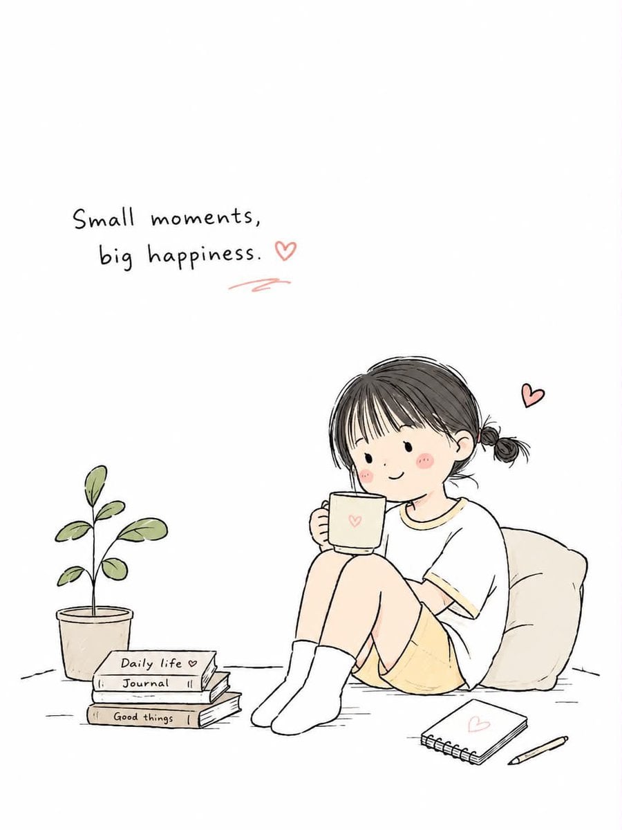 Create a simple and cute Korean doodled editorial illustration based on [Topic].