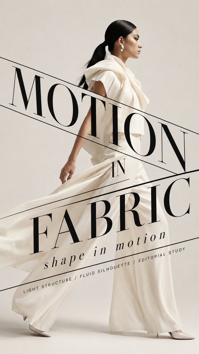 Create a high-end type couture editorial poster where typography becomes part of
