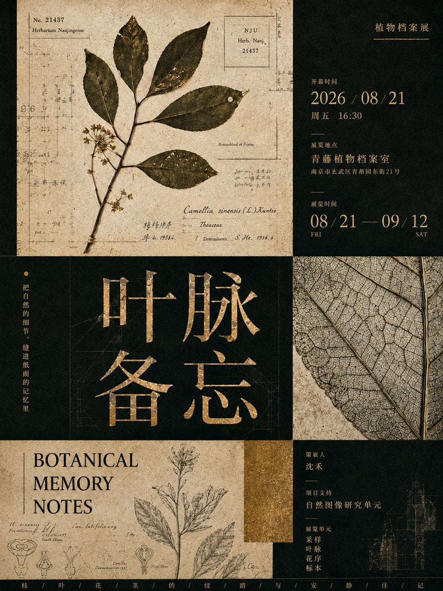 【主题】几何拼贴式策展海报  
【中文主标题】[中文主标题]  
【英文副标题】[英文副标题]  
【视觉关键词】几何分区 / 艺术图像模块 / 展讯信息 / 