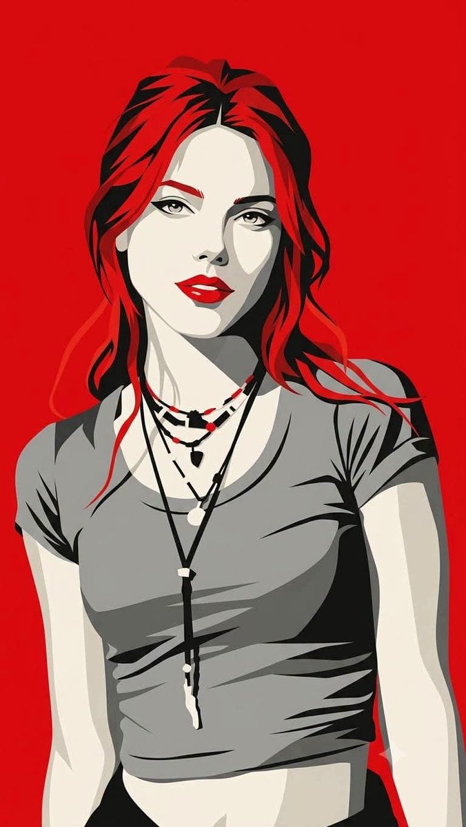 Ultra-minimalist high-fashion graphic illustration with bold contemporary editor