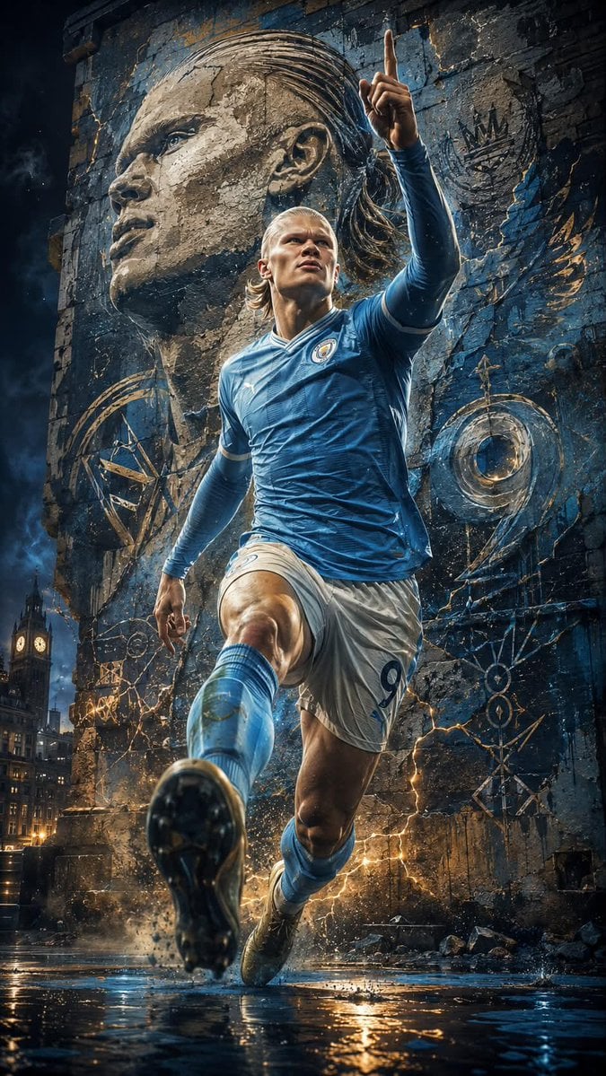 Create a premium sports poster collection inspired by legendary football icons, 