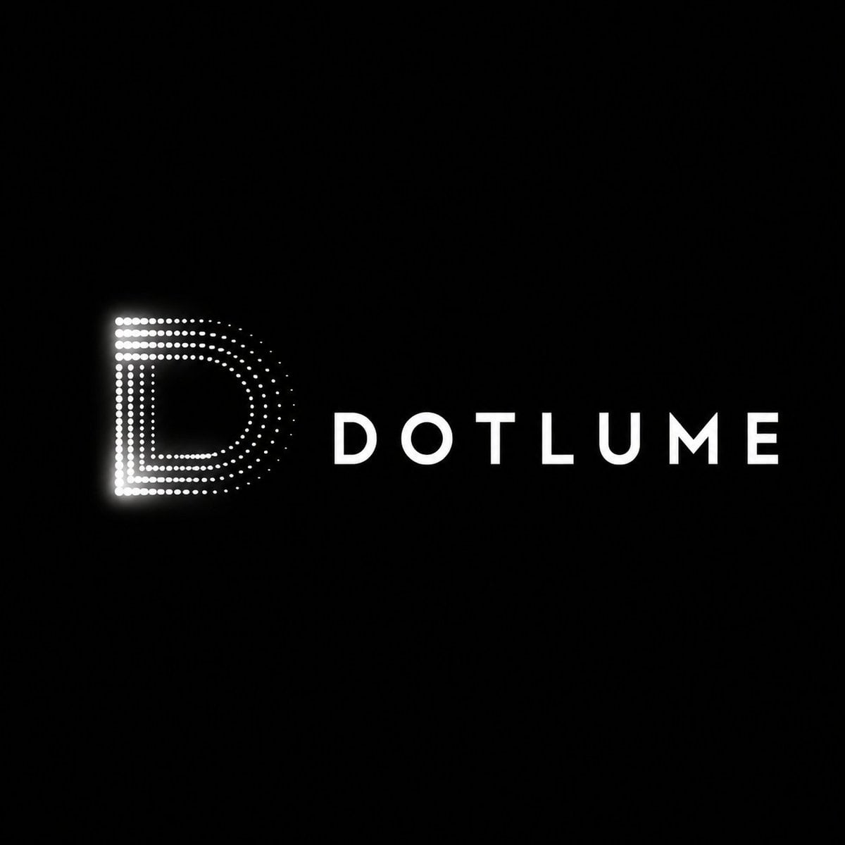 Create a premium black-and-white optical logo for a fictional brand.

Use a pure